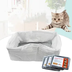 Durable Cat Litter Bags Liners Reusable Cat Feces Filter 10Pcs Cat Sand Bag Filter Pet Hygienic Litter Box Liner for Pet Litter