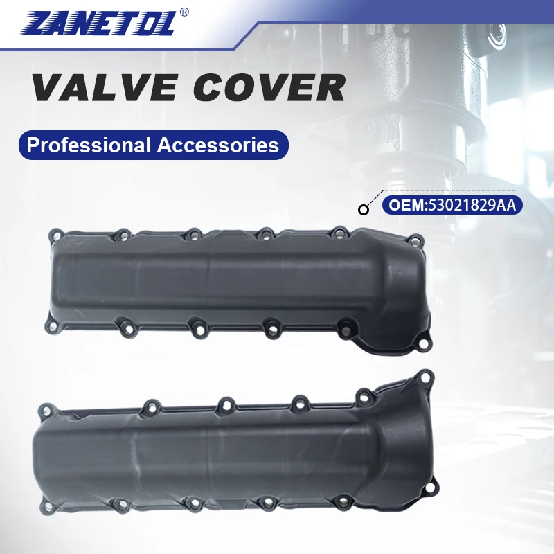 

ZANETOL 2 Pcs Left & Right Valve Cover for Dodge Ram 1500 2002~07 for Jeep Grand Cherokee 01~07 53021829AA 53021828AD 53021829AD