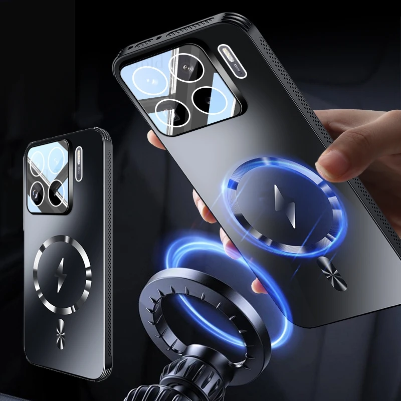 

For Xiaomi 15S Pro Cooling Heat Dissipation Magnetic Case For Xiaomi 15 Ultra For Magsafe Wireless Charging Cover For Mi 14 Pro
