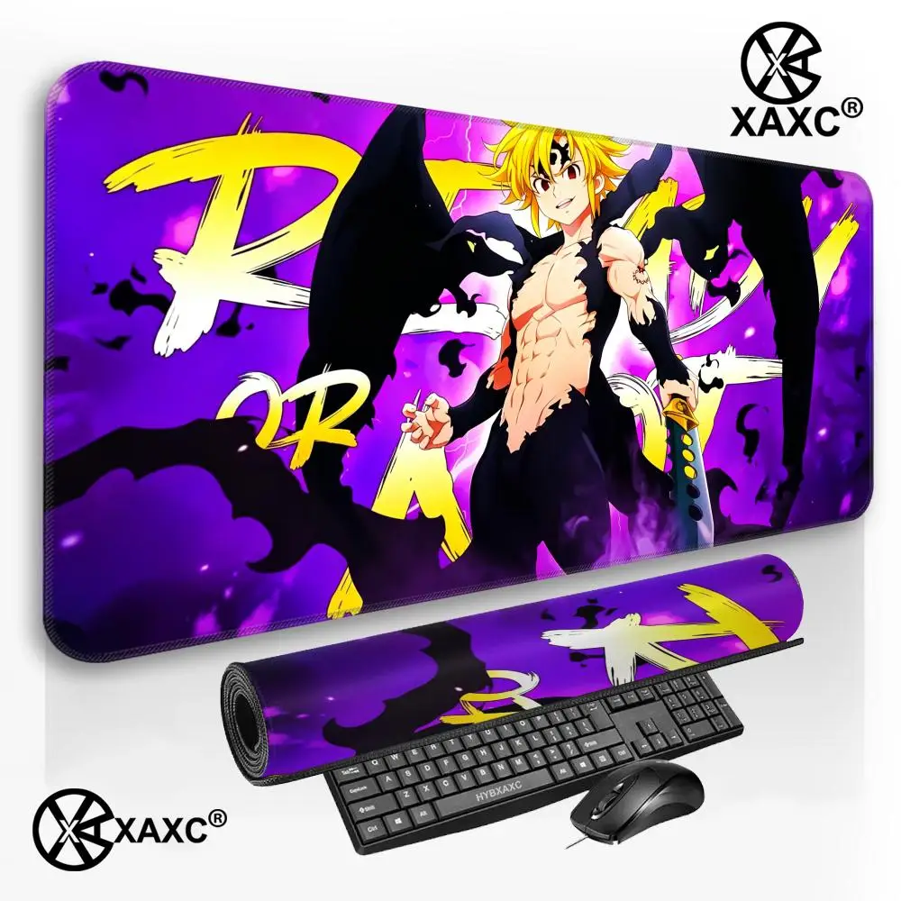 Anime S-Seven Deadly Sins Meliodas Gaming Mouse Pad Mouse Pad PC Gamer Desktop Decoration Office Mouse Mat Desk Mat Rug HYBXXC