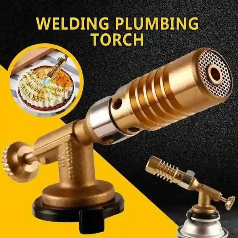 

Portable Welding Torch Flame Gas Torch Flame Gun Blow Gas Lighter for BBQ Outdoor Camping Cooking Lighter Heating Camping Butane