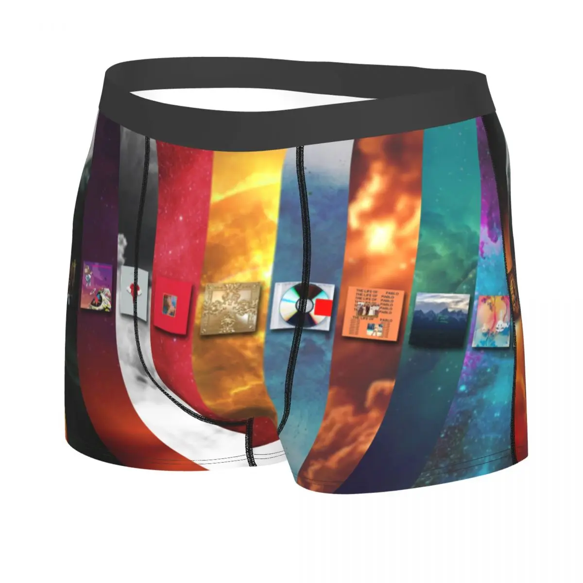 Custom Male Fashion Popular Rapper Kanye West Meme Underwear Boxer Briefs Breathable Shorts Panties Underpants