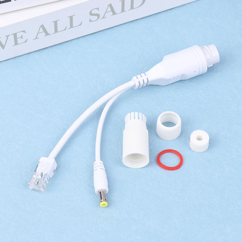 1pcs POE Cable Passive Power Over Ethernet Adapter Cable POE Splitter 24V to 12V Power Supply Separator POE Cable Power Divider