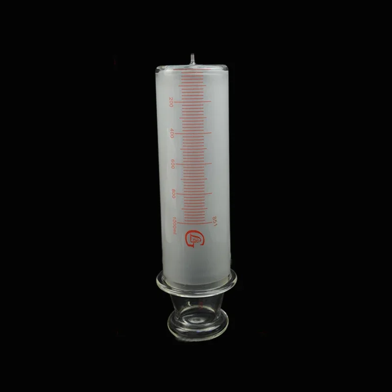 Double Frosted Syringe Large Capacity Syringe Reusable Glass Thin Needle Orifice Injection 150 200 250 300 500 1000ml