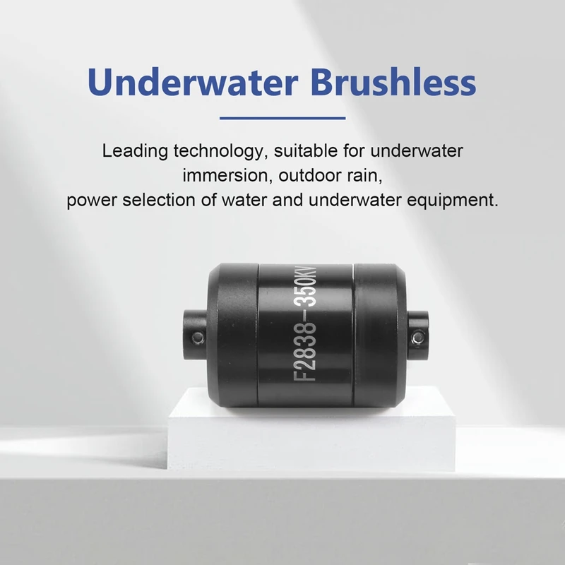 Motor de CC sin escobillas subacuático F2838 350KV 3-4S, 2,4 KG de empuje, 150W, IP28, impermeable para propulsor de barco RC ROV