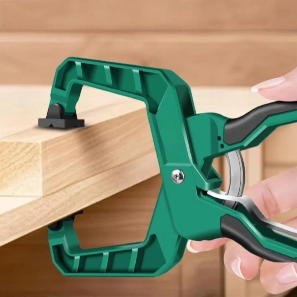 Useful Portable Plastic Quick Clamp Non-slip Handle Spring Clamps Woodworking Tool Multi-Purpose Carpentry Clips Hand Tool