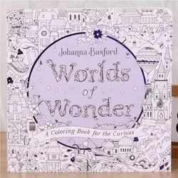 New 80 Pages 25*25cm World of Wonder Coloring Book For Children Adult Decompression Painting Book for Adult Kids