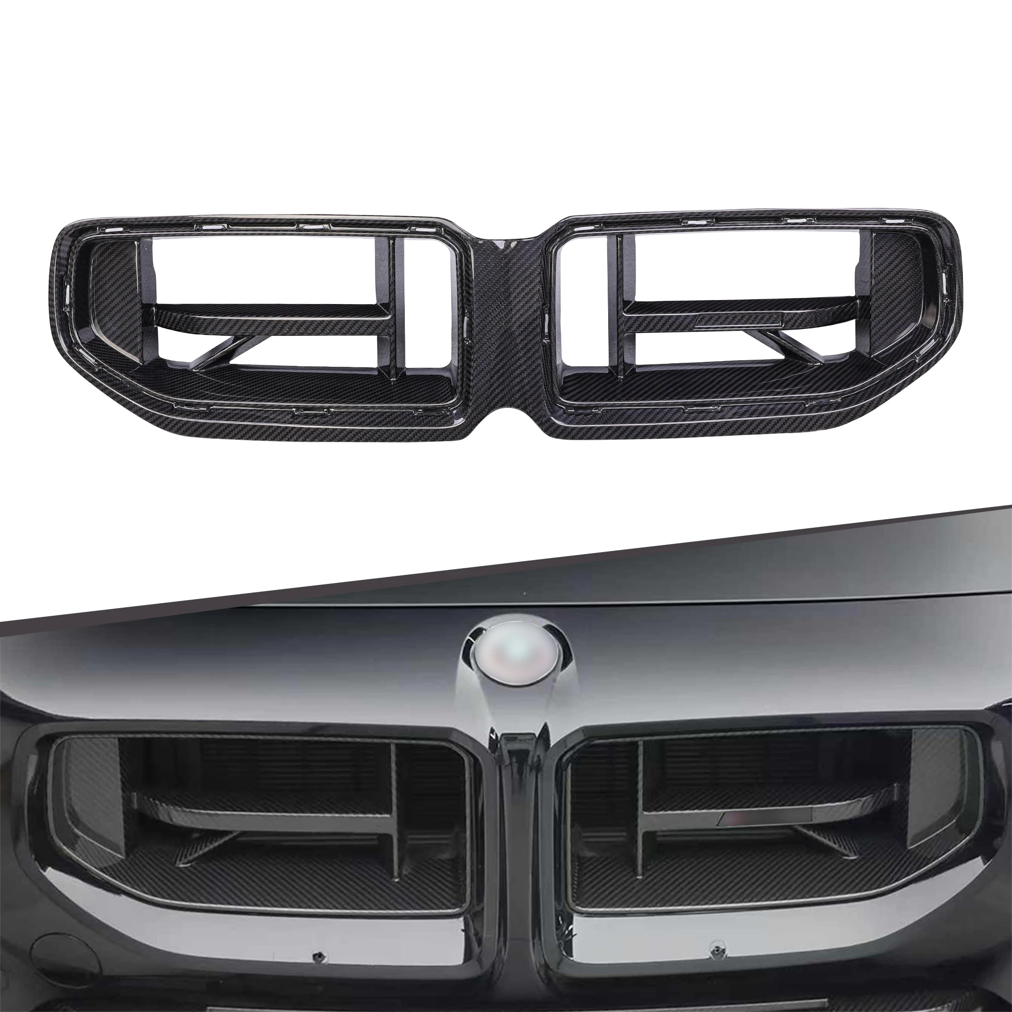 

CS Dry Carbon Front Grille Exterior Styling Performance Upgrade M Sport Tuning Car Parts For BMW M2 G87 2022+