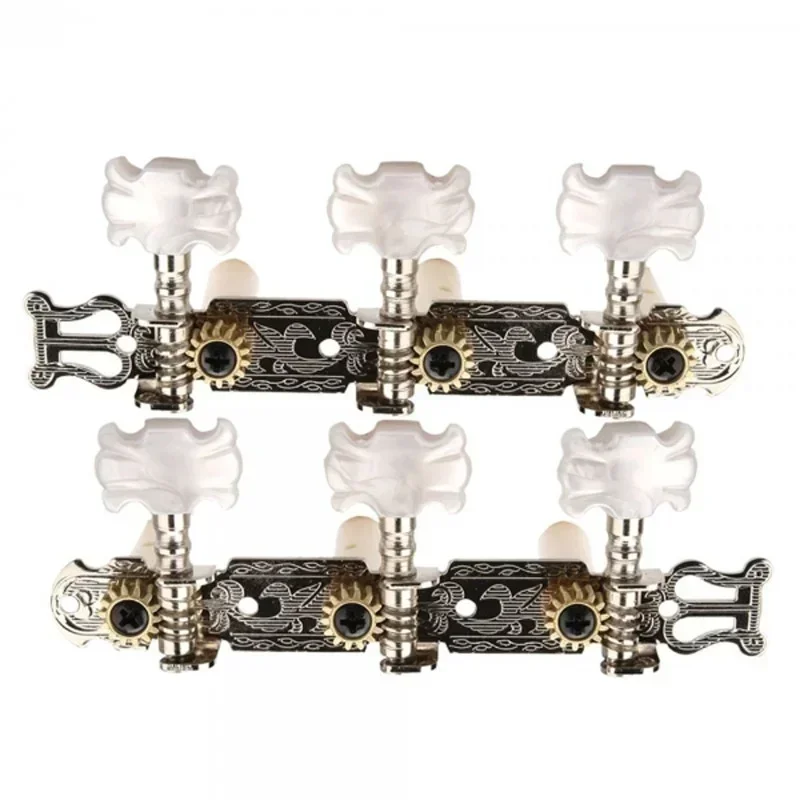 Classical Guitar Tuning Pegs Machine Heads Keys String Music Guitar Parts Accessories Flower Shaped Button Tuning Pegs