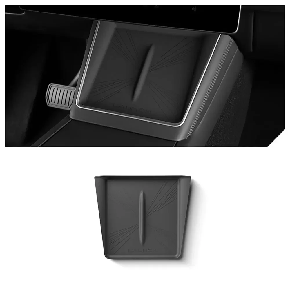 For Tesla Model Y Juniper 2025 2026 Central Control Wireless Silicone Mat Car Accessorie Mobile Phone Anti-Slip Dust pad