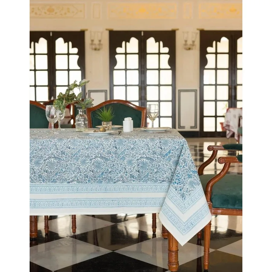 

Laansi Indian andlock Print Tale Clot Хлопок с цветочным принтом 60x90 Inc Recle 6-ater Patio Tale Cover для мероприятий, свадебного аккету и вечеринки