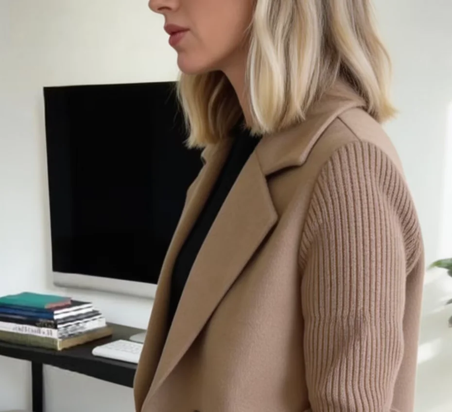 Women Cardigan Sweater Coats Fashion Female Knitted Long Sleeve Double-breasted Loose Knitted Casual Suit Jacket Formal Business