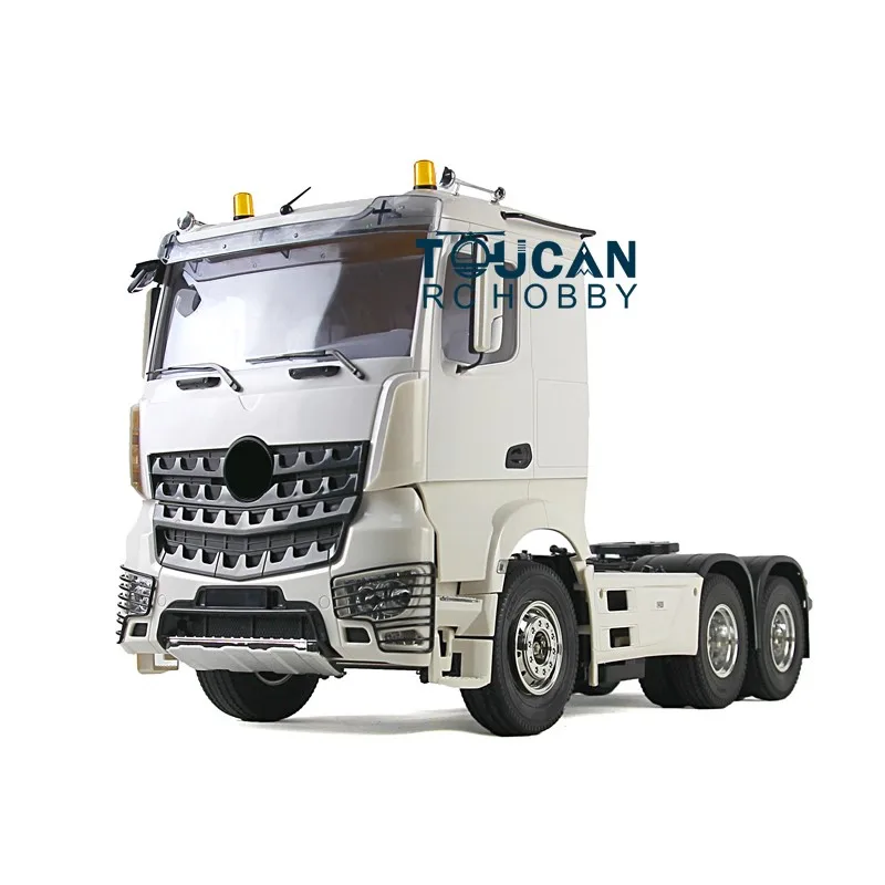 Stock de EE. UU. TOUCAN 1/14 3 ejes Tractor superior bajo camión remolque RC DIY modelo Kit Motor incluido para regalo para entusiastas