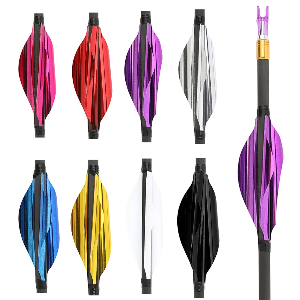 

50x Spiral Arrow Feather 1.8 inch Spin Wing Vanes Hunting Shooting Archery Carbon Arrow Shaft Fletches DIY Accessories Target