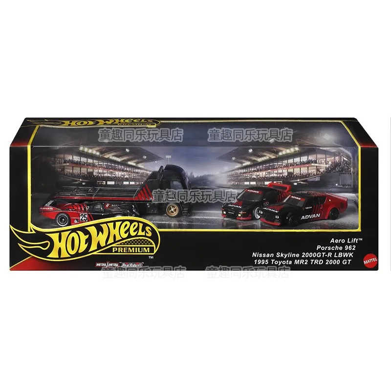 

In Stock Hot Wheels Premium Garage Advan Porsche Skyline Lbwk Suit Gmh39 1/64 Diecast Vehicle Model Collection Toy