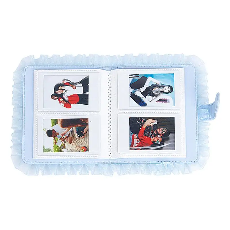 For Photo Album 64 Pockets 3 Inch Mini Instant Picture Case Storage Lace Photo Album For Mini12/11/9/8