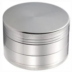 3 Inch Herb Grinder Metal Tobacco for Smoking 75mm 4 Layer Zinc Alloy Herbal 4 Pieces Smoke Accessories Big Large 100MM