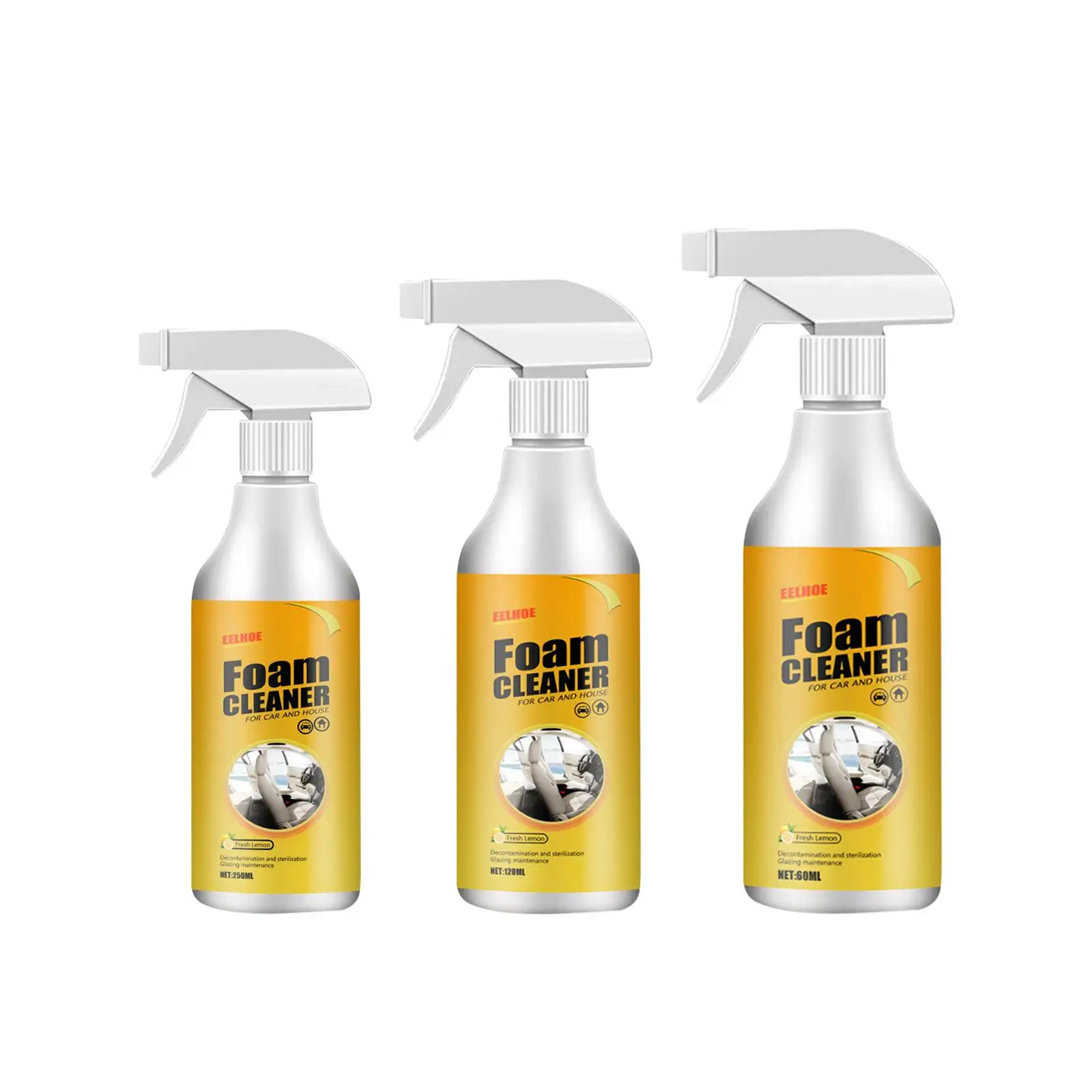 Car Foam Cleaner Multifunctional Car Interior Cleaning Spray for Bathroom House Fabric Washing Car Ceiling Seat Upholstery