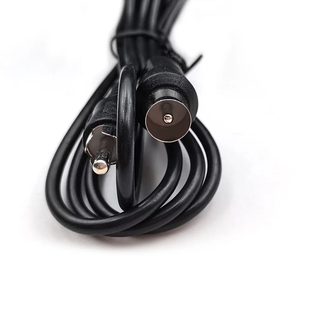 HISPEEDIDO สีดํา RF ทีวีสายไฟเชื่อมต่อ FIT สําหรับ SEGA Mega Drive 1 MD1 Atari 2600