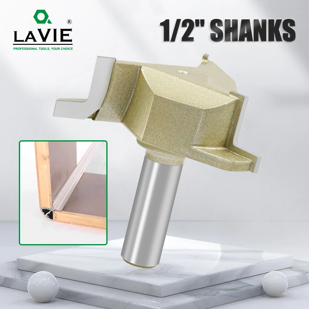 

LAVIE 1/2' 12.7mm Shank Industrial Quality Arc Filling Bit for Wood Router Bits Woodworking I13A26Z3R18GD