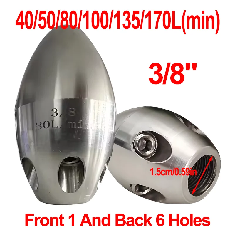 

High-Pressure Stainless Steel Nozzle 3/8" Internal Thread Ceramic Hole Nozzle Cleaning Suction Truck Nozzle Of Dredging Truck