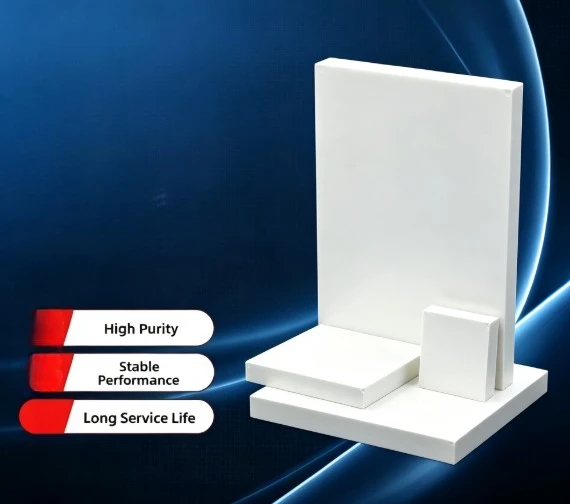 99 Purity Boron Nitride Ceramic Plate Square Board for High Temperature