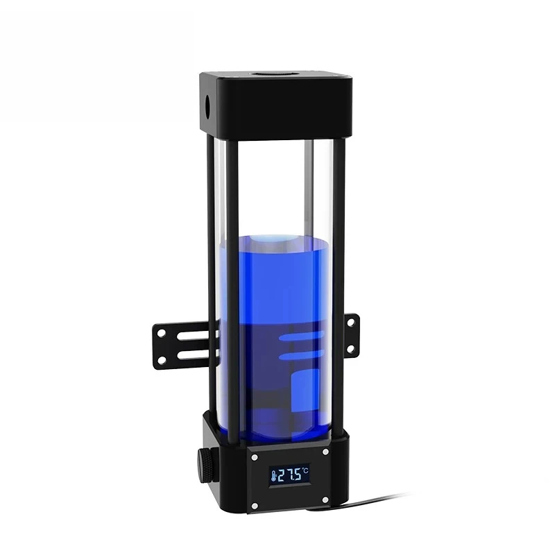 

Square computer water-cooled acrylic water tank 2020 LCD temperature display PO-WDX