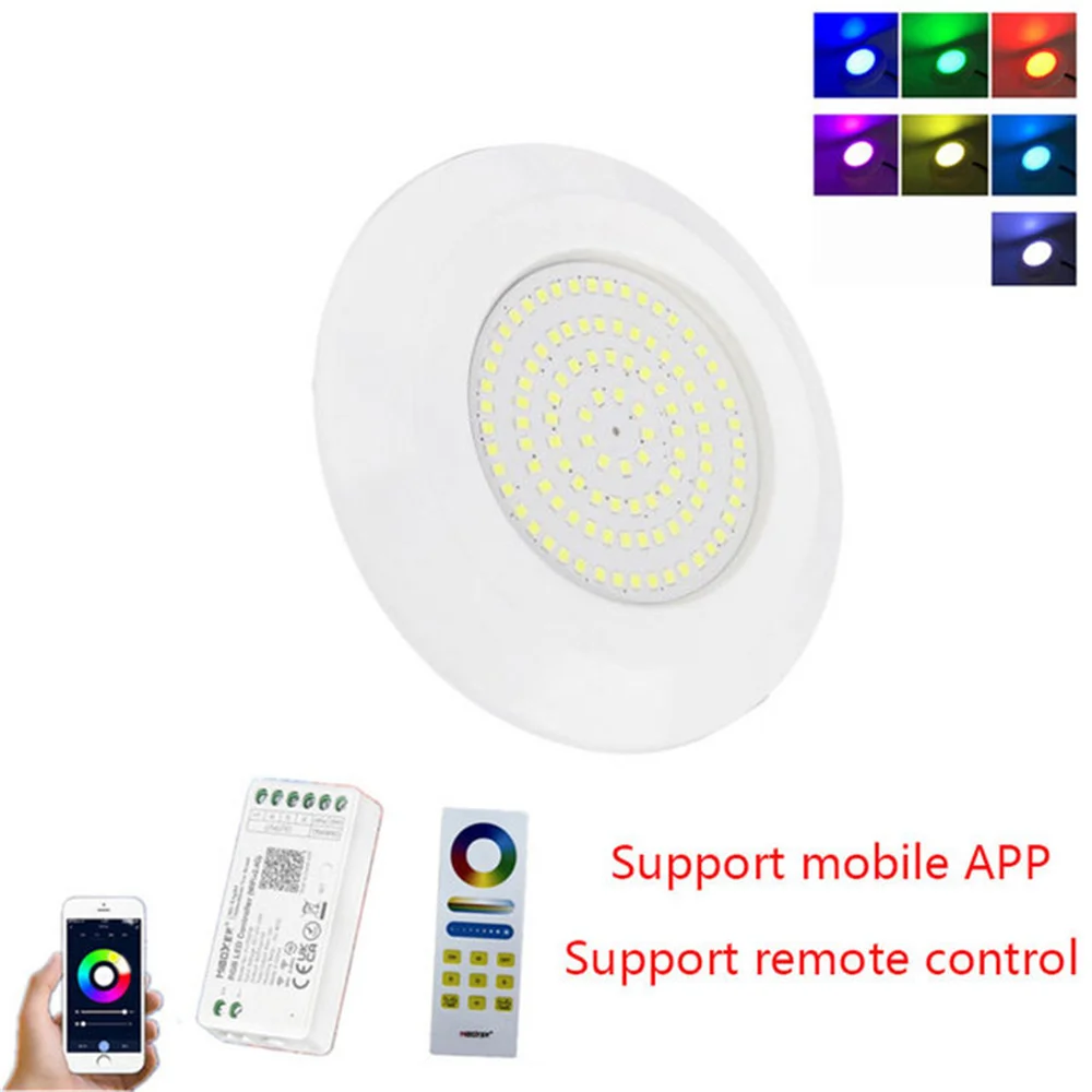12W LED subacqueo sommergibile luce per piscina lampada da notte Smart APP RGB con faretto da giardino esterno impermeabile Controlle