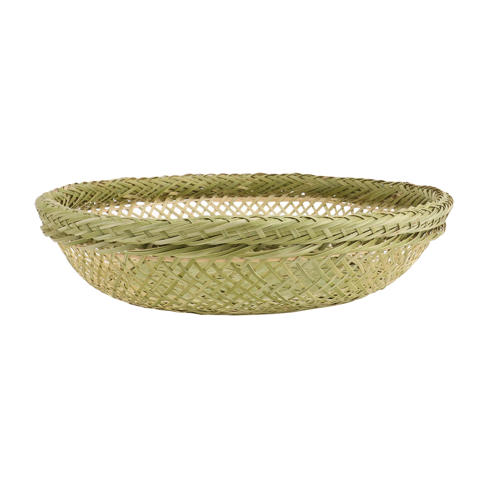 

Bamboo Woven Basket Storage Container H made Picnic Bread Basket Decorative Household Weaving Craft Long Service Life