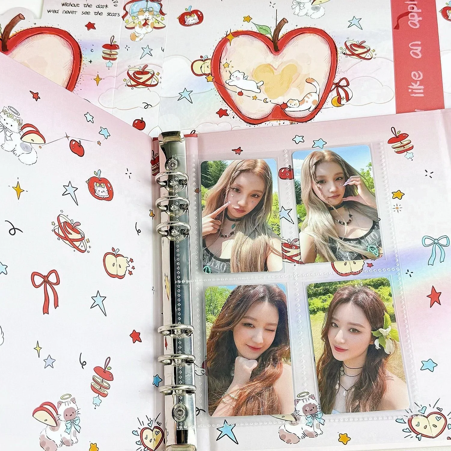 IMYY Purple A5 Kpop Idol Photo Album Cat Photocard Holder Photo Card Binder Collect Book Album for Photographs 콜북 Фотоальбом view 3