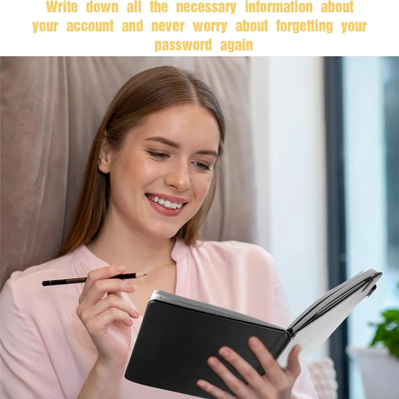 -ABGY 2 قطعة كتاب كلمة المرور مع علامات تبويب أبجدية، كتاب حفظ كلمة المرور مقاس 7.8 × 5.2 بوصة، هدية للمنزل والعمل والمكتب