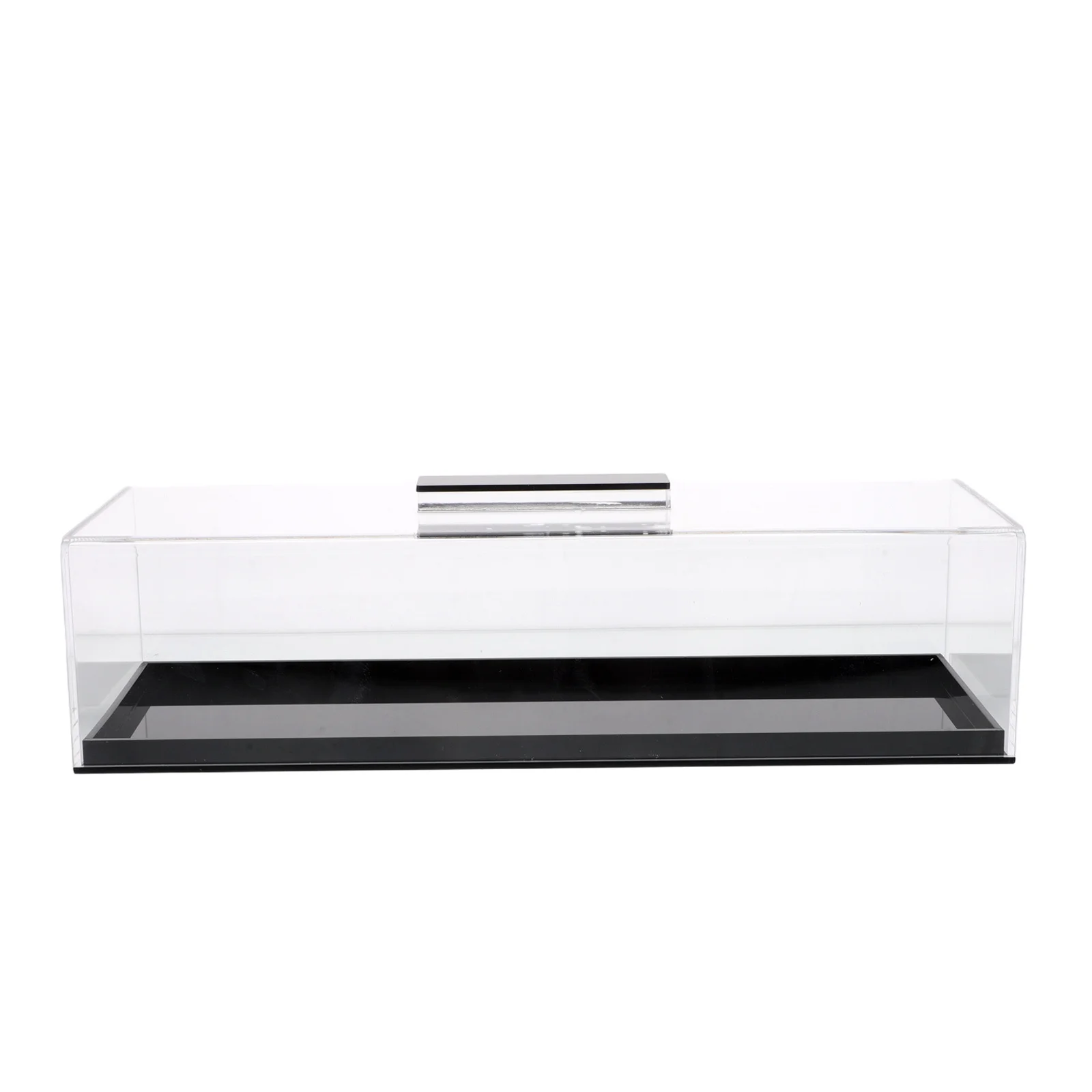 

Rectangular Acrylic Cake Display Stand with Clear Cover for Bread Desserts Storage Multifunctional Serving Tray Kitchen Bakery