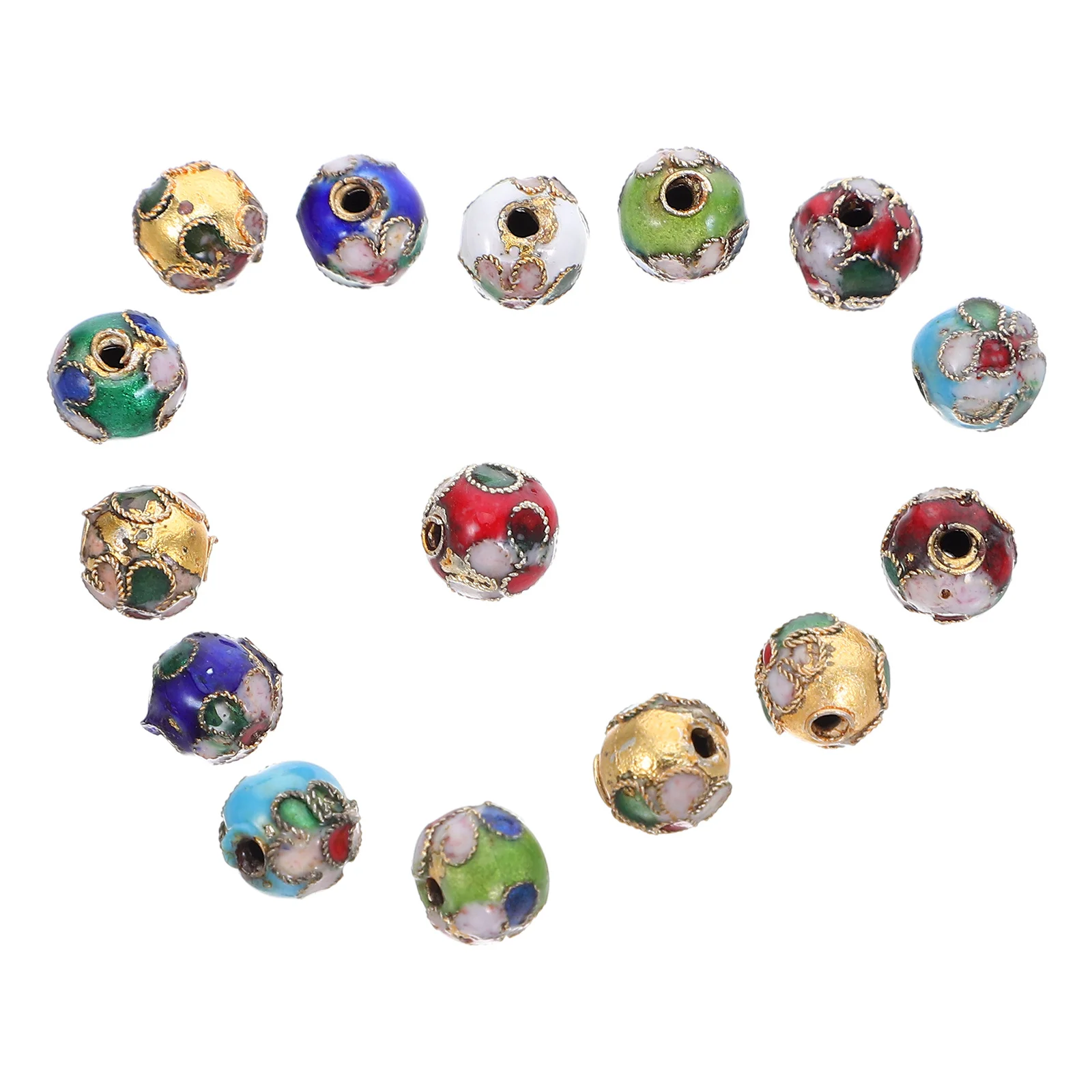 

Красочные перегородчатые эмалированные бусины, разноцветные смешанные бусины-разделители, браслет «сделай сам», ожерелье, принадлежности, цветочные подвески, ювелирные изделия ручной работы