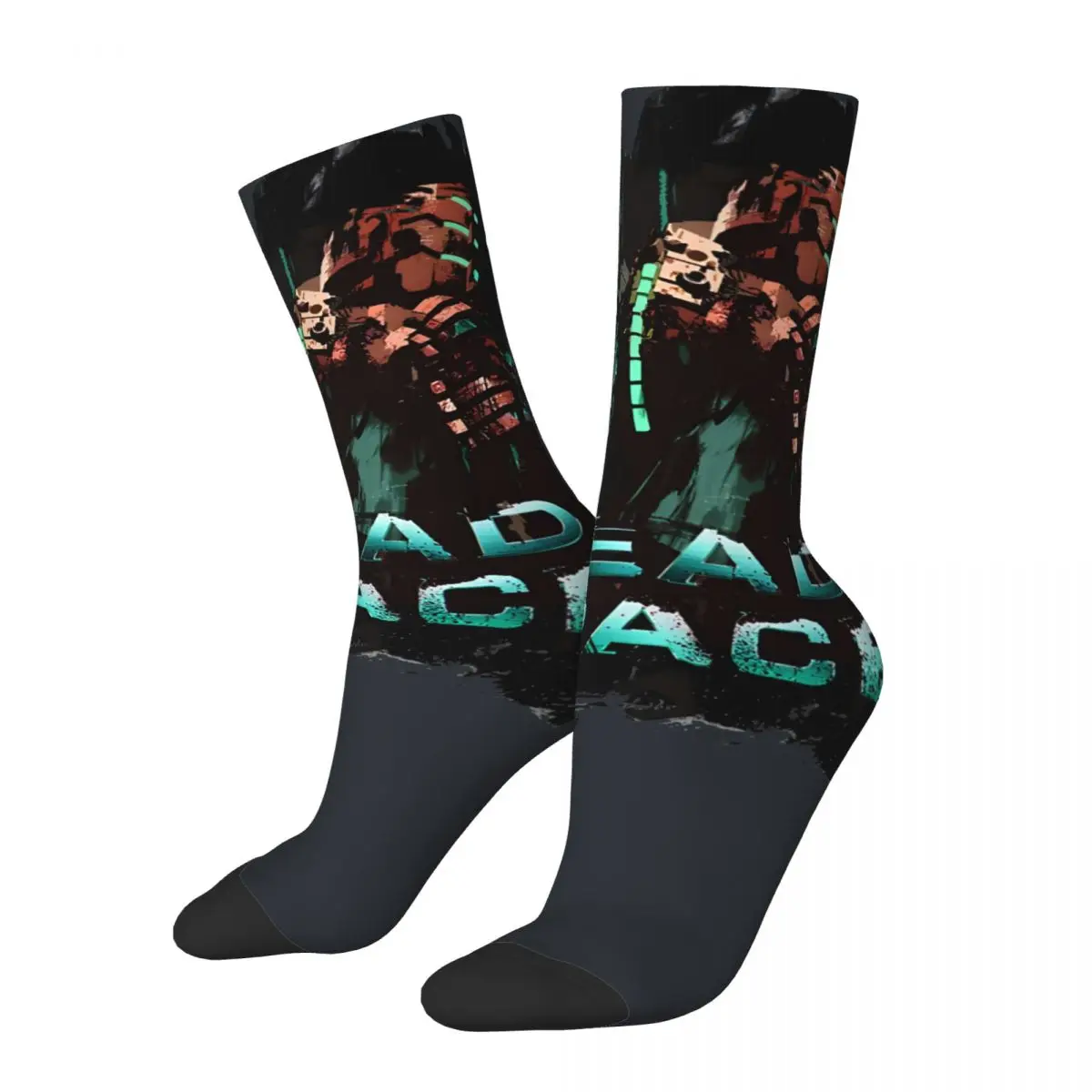 Isaac Clarke Men's Socks Vintage Harajuku Dead Space Street Style Novelty Seamless Crew Sock