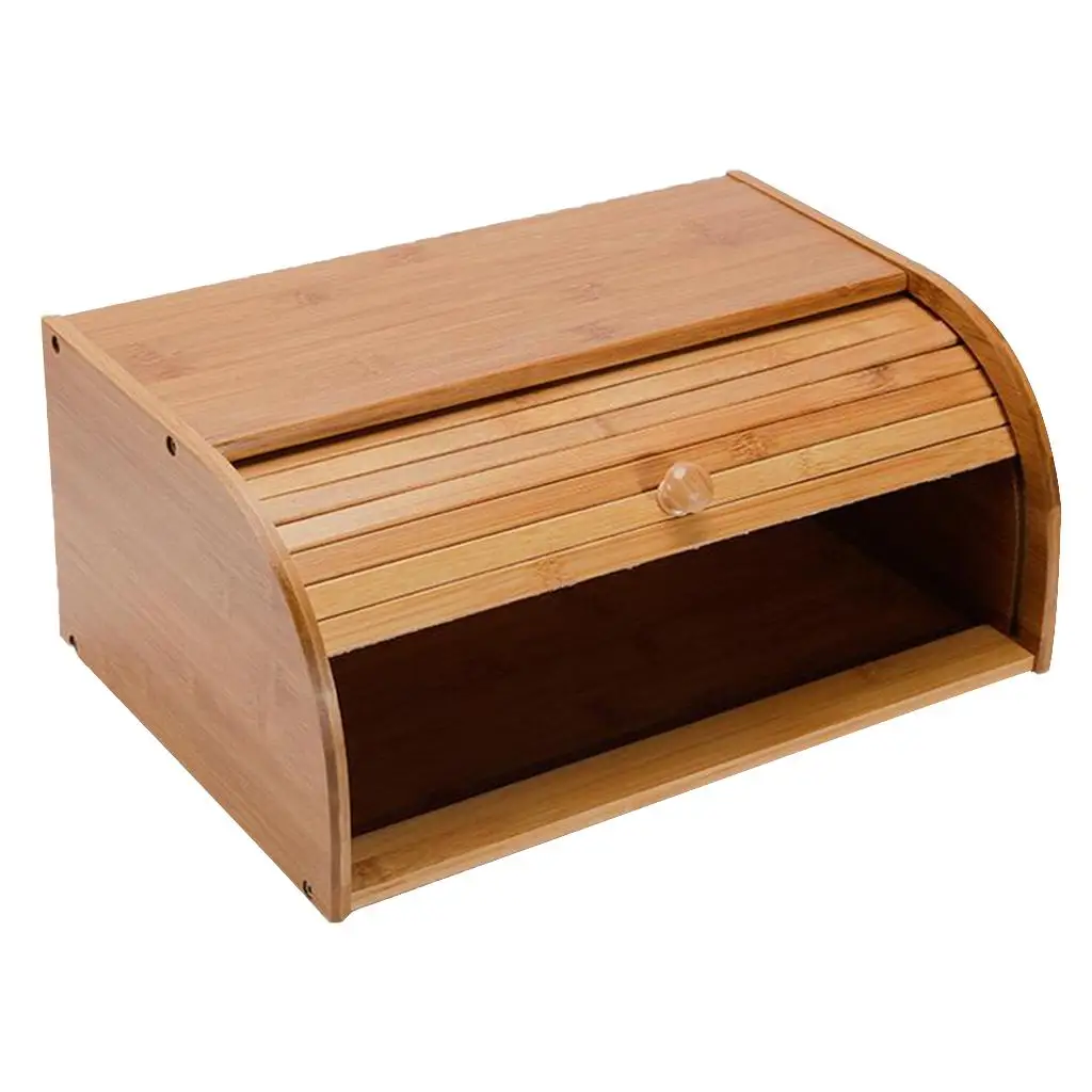 

Деревянная коробка для хлеба, контейнер для хранения хлеба, кухонный контейнер для еды, коричневый