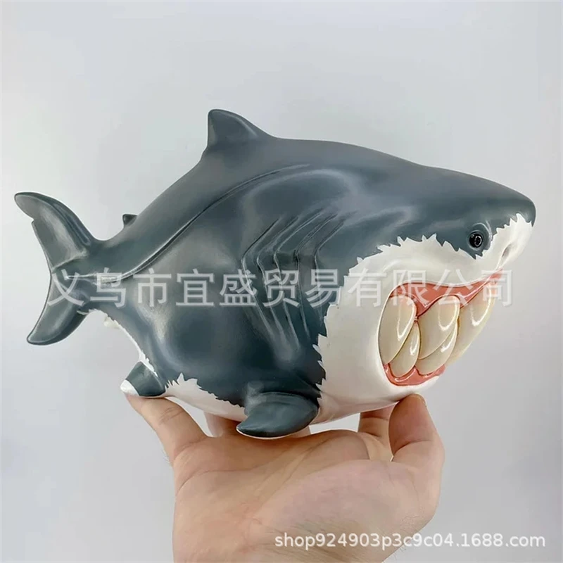 Shark Monster Ornament Large Creative Figurine For Home Garden Table Centerpiece For Kids Teens Halloween Christmas Gift