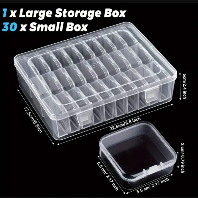 Jewelry Storage Box 30 IN 1 Set Storage Box Portable Household Items