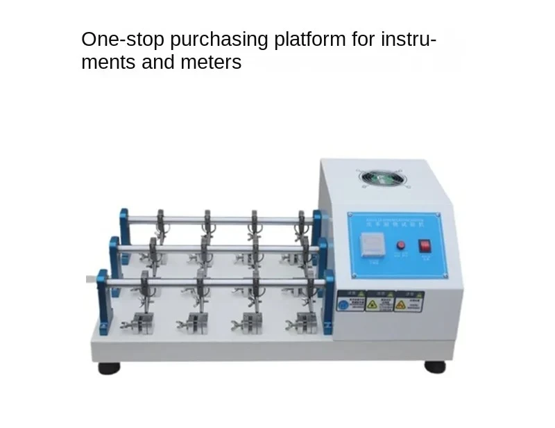12 Sets of Leather Folding Testing Machine Animal Skin Fabric Vamp Pu Material Repeated Twists and Turns Scratching Tester