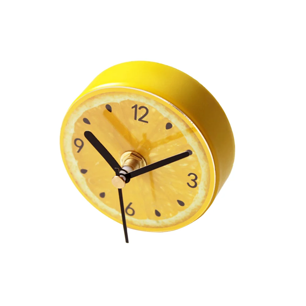 Kids Wall Clock Non Ticking Magnetic White Board Refrigerator Yellow Magnets Fridge Stickers