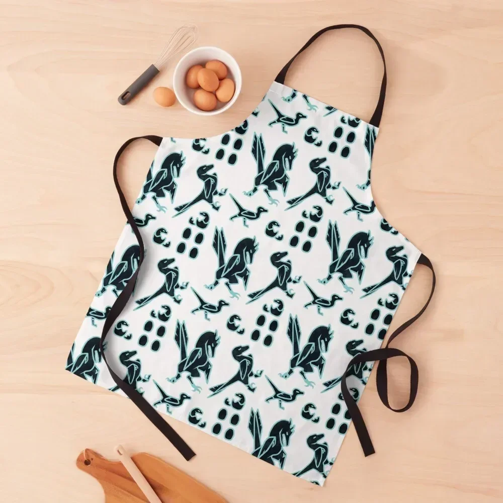 

Raptor Family: Sticker Sheet Apron kitchen clothes useful gadgets for home waiter chef costume Apron