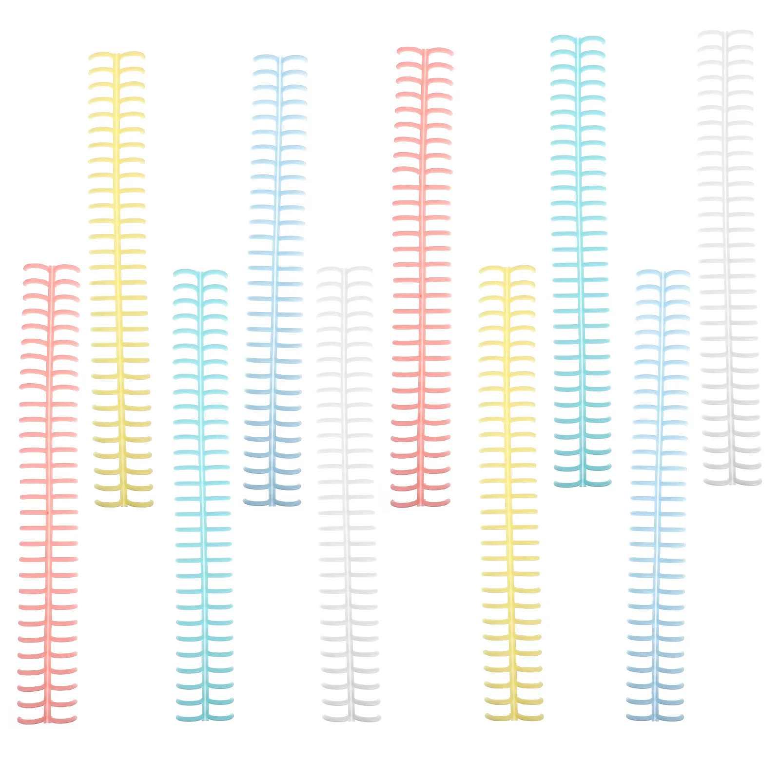 10pcs 30-Hole A4 Plastic Binding Rings For Student Notebooks Loose Leaf Ring Binder Accessories Book Binding Spines For