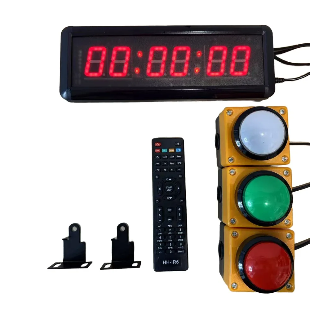 

Cross-Border Game Clapping Device Timer Challenge 10s LED Countdown Stopwatch Digital Wall Clock School Ninja Unicycle Race