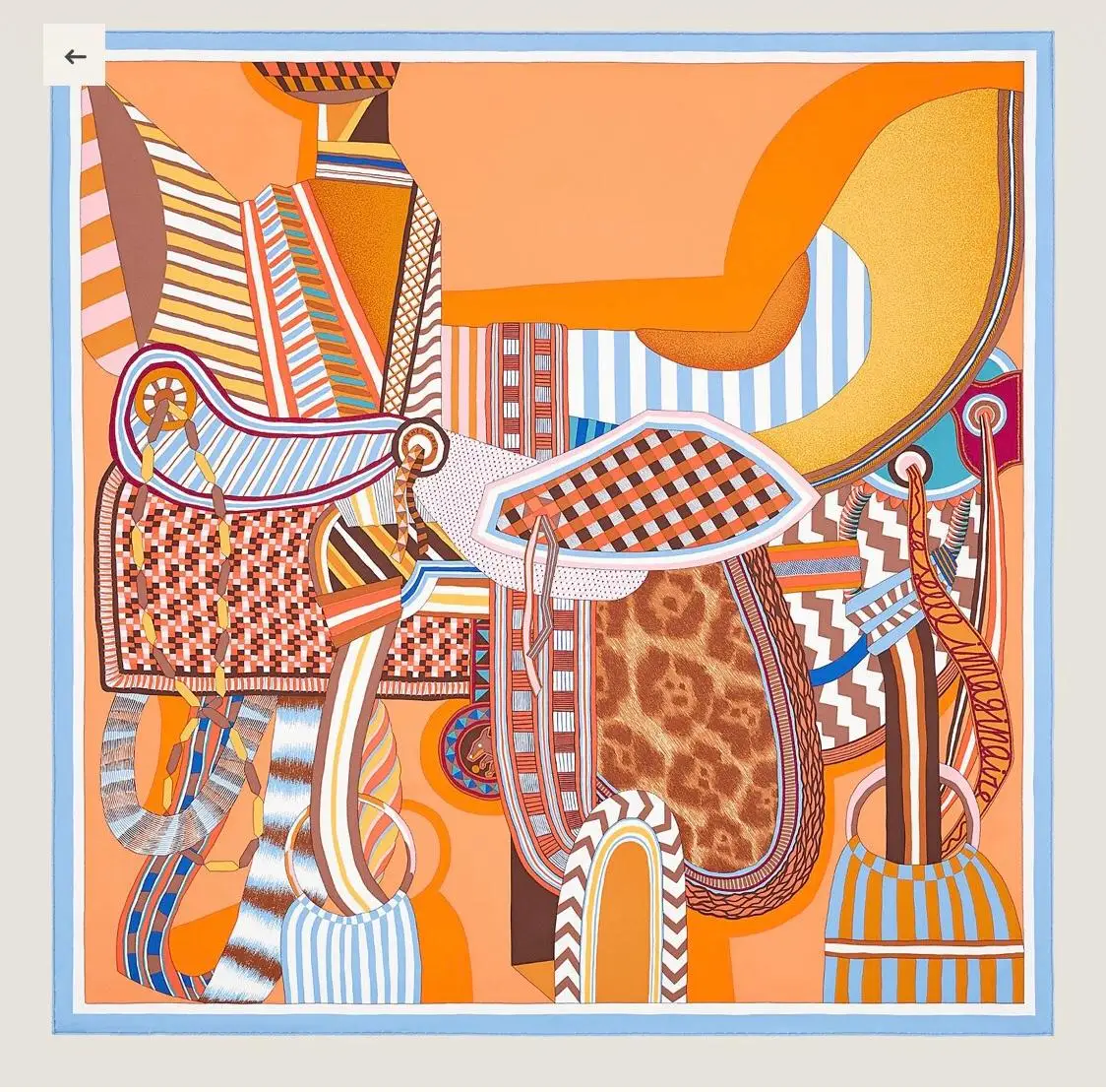 

This Super Beautiful Saddle Print Silk Scarf Is A Hand-curled Twill Scarf/scarf/shawl Made with The Most Advanced Technology.