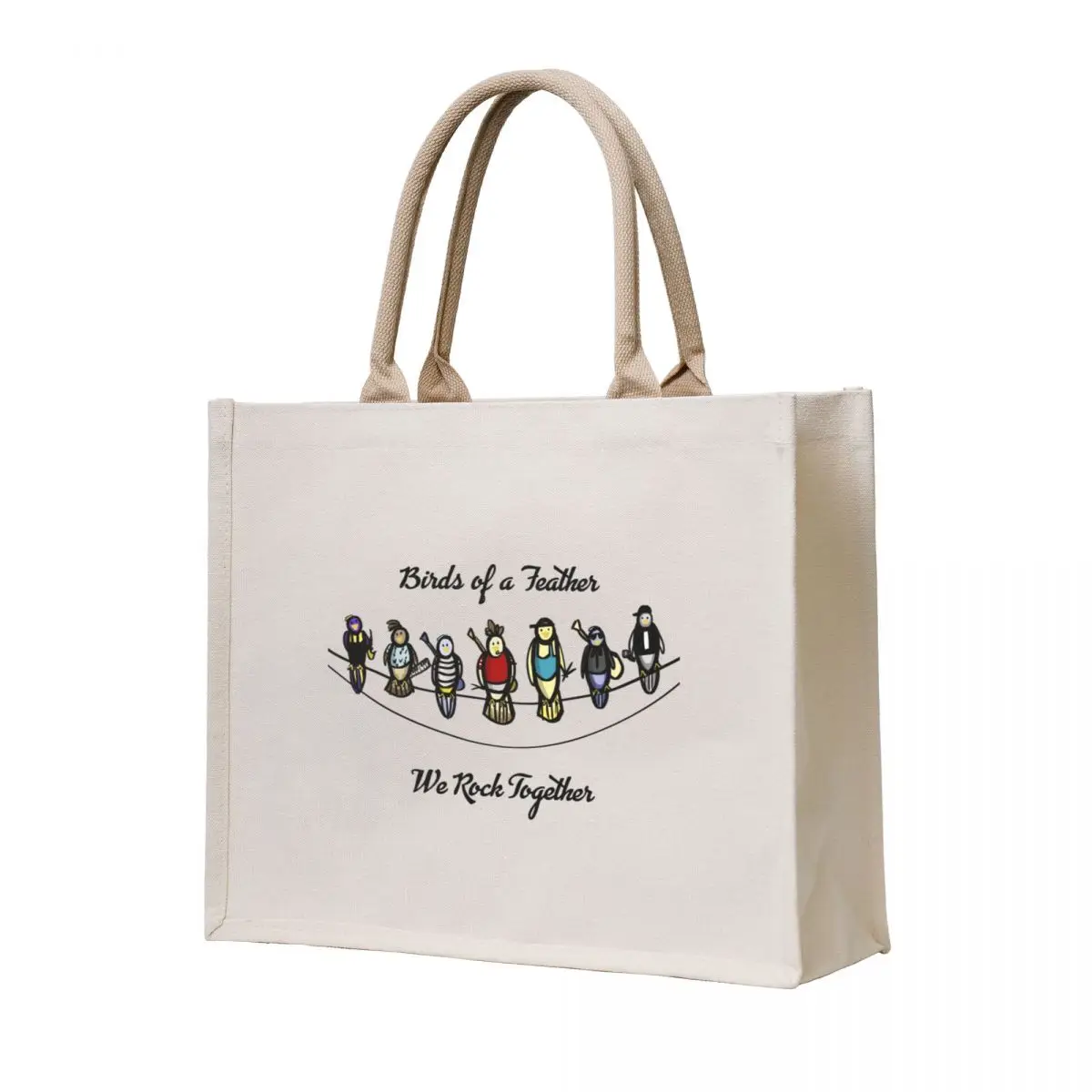 

Birds of A Feather, We Rock Together Tote Bag cloth bag woman tote bag university sac pour femme