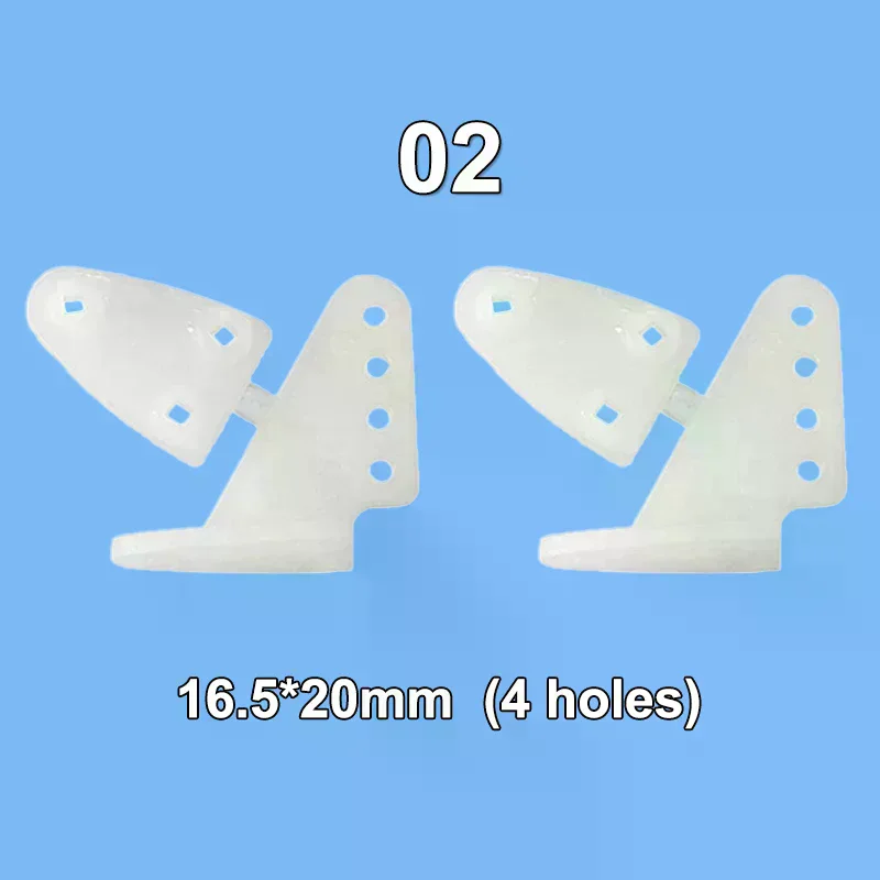 10Pcs Electric Planes Foam Model Accessories Nylon Pin Horn/ Zip Horns Without Screws 3 Hole/4 Hole RC Airplanes Parts