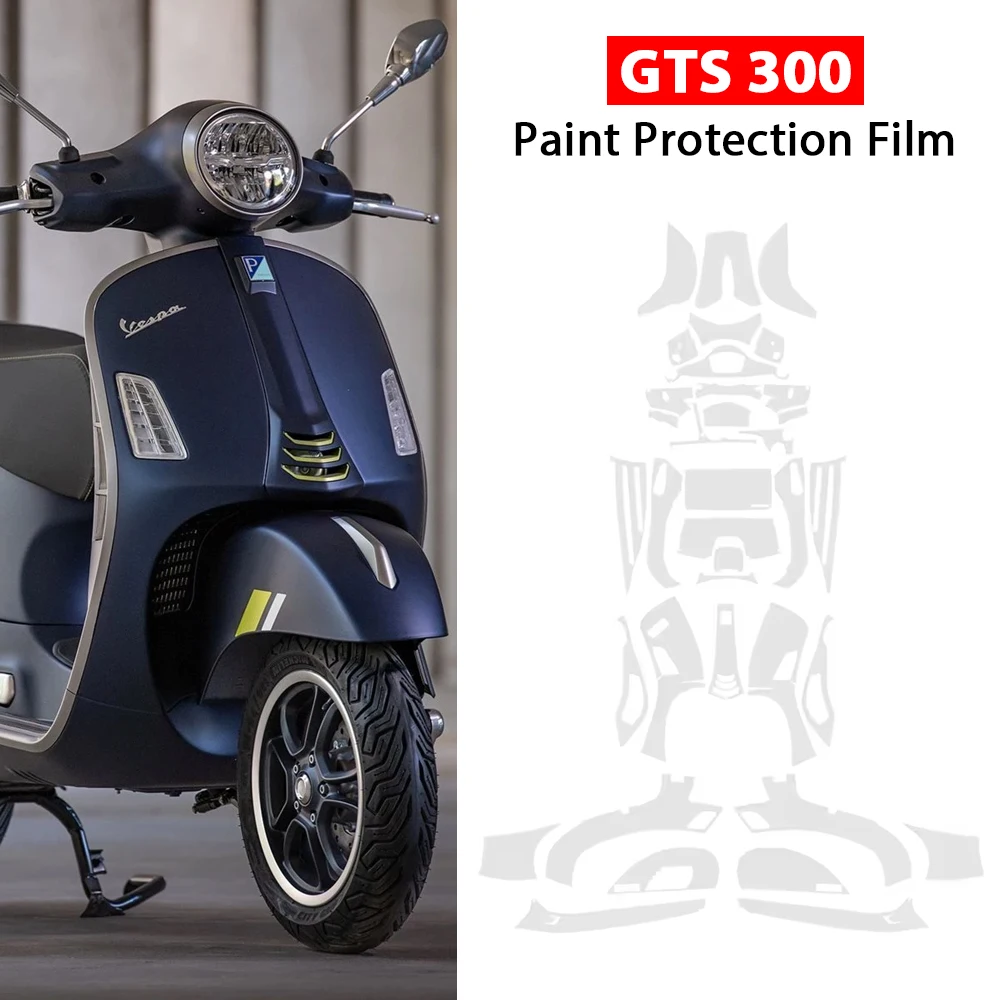 For Vespa GTS 300 gts300 Motorcycle PPF TPU Transparent Protective Film Fairing Paint Anti-scratch Protective Film