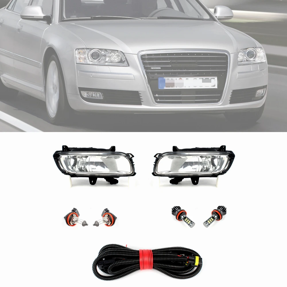 

Front Bumper Fog Light Fog Lamp With Bulbs For Audi A8 S8 2008 2009 2010 Driving Light 4E0941669B/4E0941700B