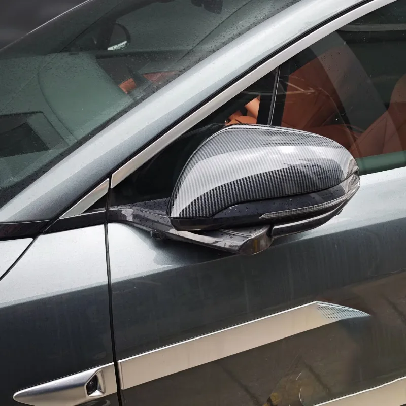 

Для BYD Tang L 2025 2026 ABS углеродное волокно боковая дверь автомобильное зеркало заднего вида крышка Cpas защитная крышка накладка аксессуары