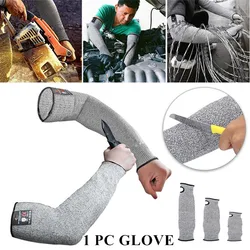 1PC Safety Sleeves Anti Cut Arm Puncture Gloves Cutting Resistant Bracers Protector for Garden Repairing Work Arm Guard Gloves