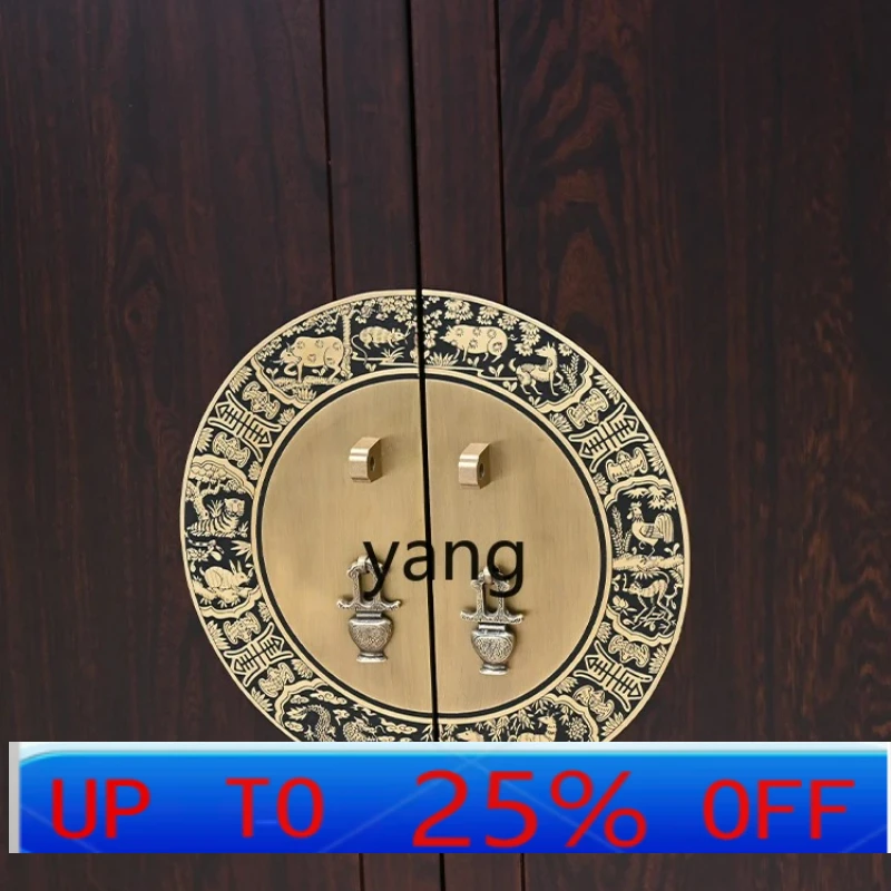 

LMM all solid wood shoe cabinet Chinese entrance classical partition cabinet